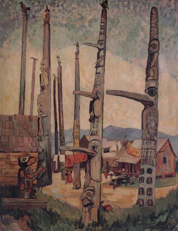 Emily Carr Totem Poles,Kitsukla